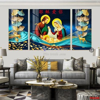 File gốc File tranh hiện đại pha lê gương FT60308 (phong cách) cổ điển