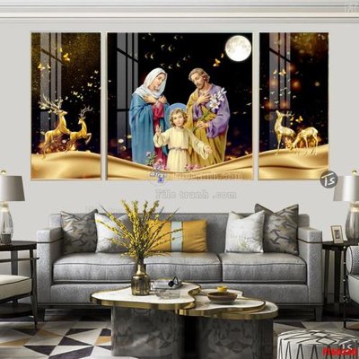 Chi tiết file ảnh File tranh hiện đại pha lê gương FT60340 sắc nét