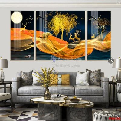 Tải file File tranh hiện đại pha lê gương FT60350 (ảnh gốc) in tranh kính