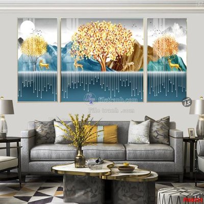 File gốc File tranh hiện đại pha lê gương FT60352 (cho in ấn) độc quyền