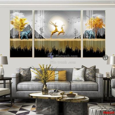 File in ấn File tranh hiện đại pha lê gương FT60359 (bản gốc) từ file gốc