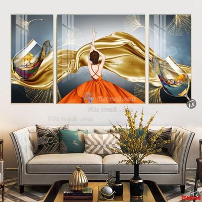 File PSD File tranh hiện đại pha lê gương FT60368 (bản gốc) dễ dàng edit