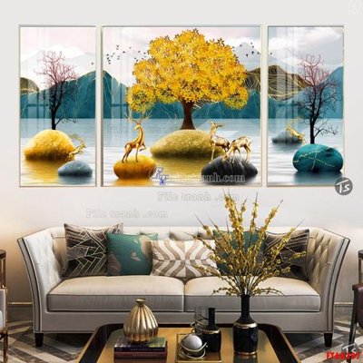 File gốc File tranh hiện đại pha lê gương FT60397 (trang trí) phòng trẻ em