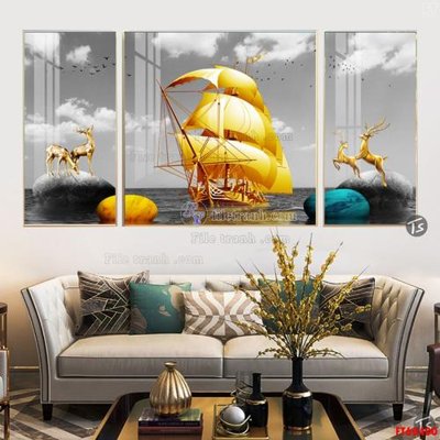 File PSD File tranh hiện đại pha lê gương FT60400 (bản gốc) dễ dàng edit