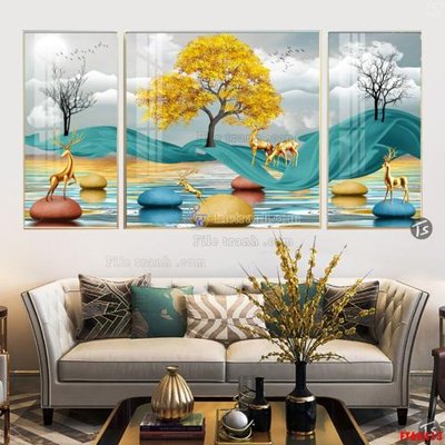 Chi tiết file tranh tráng gương File tranh hiện đại pha lê gương FT60413 (ảnh gốc)