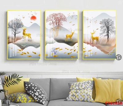 File gốc Tranh treo pha lê gương FT 61050 (phong cách) cổ điển