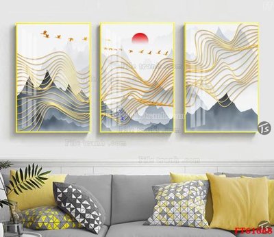 File in mica Tranh treo pha lê gương FT 61068 (bản gốc) sắc sảo