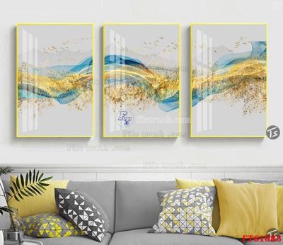 File tranh Tranh treo pha lê gương FT 61083 (bản gốc) in lụa 3D