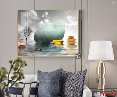 File gốc Tranh treo pha lê gương FT 61113 cho in ấn và thiết kế