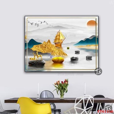 File gốc Tranh treo pha lê gương FT 61156 (PNG) không nền chất lượng