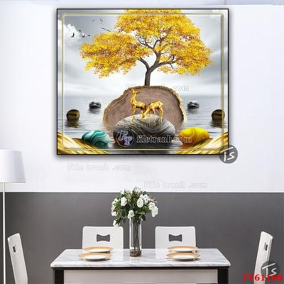 File gốc Tranh treo pha lê gương FT 61168 (in ấn) không giới hạn