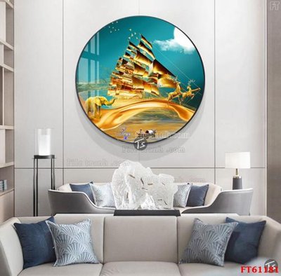 File tranh Tranh treo pha lê gương FT 61181 (gốc) phong cách tối giản