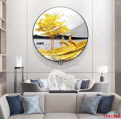 File gốc Tranh treo pha lê gương FT 61200 (in tráng gương) sang trọng