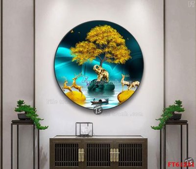 Mua file gốc Tranh treo pha lê gương FT 61231 (PSD) tại Filetranh.com