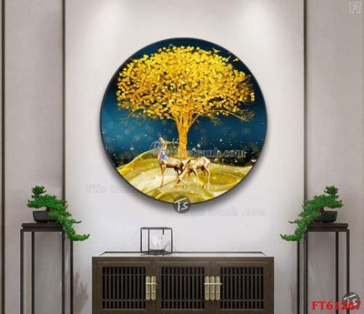 File tranh in mica Tranh treo pha lê gương FT 61267 (độ phân giải cao)