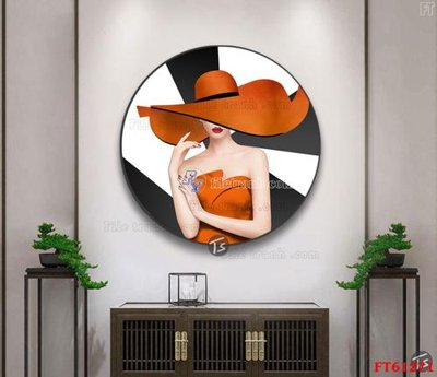 Tệp tin gốc Tranh treo pha lê gương FT 61271 (dùng cho in ấn) chuyên nghiệp