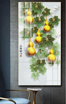 File tranh File tranh hiện đại pha lê gương FT613 (gốc) phong cách tối giản