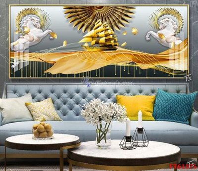 Tải file gốc Tranh treo pha lê gương FT 61375 dùng cho in ấn