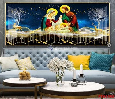 File gốc Tranh treo pha lê gương FT 61382 (phong cách) tối giản