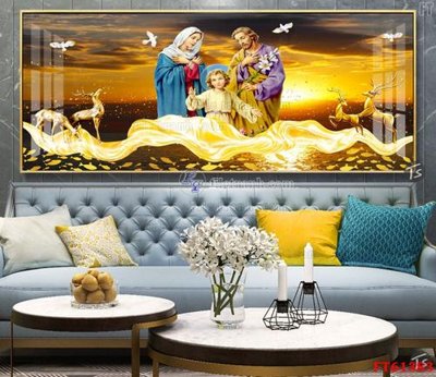 Tải file Tranh treo pha lê gương FT 61383 (gốc) in tranh tráng gương