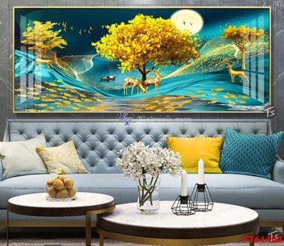 File tranh Tranh treo pha lê gương FT 61402 (gốc) in trên kính