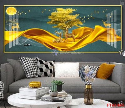 Chi tiết file tranh tráng gương Tranh treo pha lê gương FT 61465 (ảnh gốc)