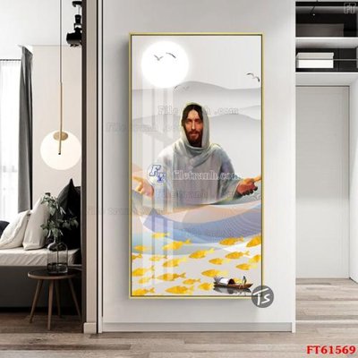 File PSD in ấn Tranh treo pha lê gương FT 61569 (chất lượng cao)