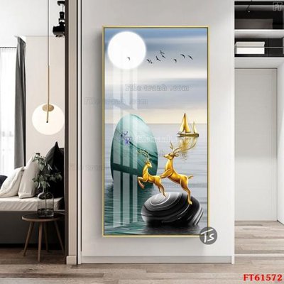 File tranh gốc Tranh treo pha lê gương FT 61572 (sắc nét từng chi tiết)