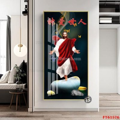 File gốc Tranh treo pha lê gương FT 61576 (PNG) không nền chất lượng