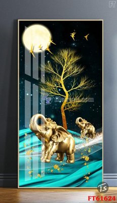 File tranh Tranh treo pha lê gương FT 61624 (gốc) chủ đề con người