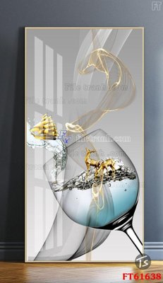 File tranh Tranh treo pha lê gương FT 61638 (ảnh gốc) không bị mờ