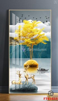 File gốc Tranh treo pha lê gương FT 61653 (trang trí) cho phòng khách