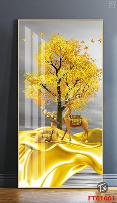 File gốc Tranh treo pha lê gương FT 61661 (chuẩn màu) cho in offset