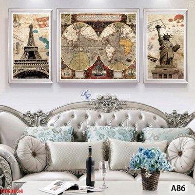 File gốc Tranh treo pha lê gương FT63034 (PNG) không nền chất lượng