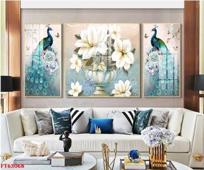 File gốc Tranh treo pha lê gương FT63068 (phong cách) châu Âu