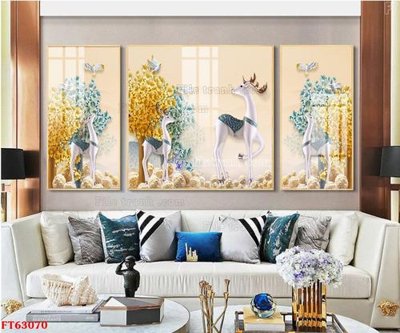 File in ấn Tranh treo pha lê gương FT63070 (bản gốc) sắc nét
