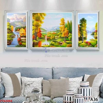 Tải file Tranh treo pha lê gương FT63084 (gốc) chủ đề hoa sen