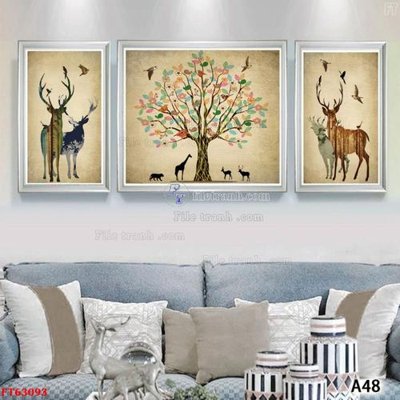 File gốc Tranh treo pha lê gương FT63093 (PNG) chất lượng cao