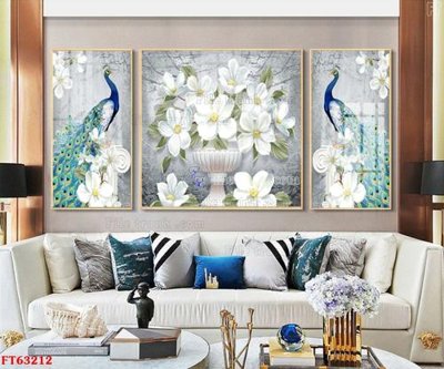 File tranh in tráng gương Tranh treo pha lê gương FT63212 (siêu nét)