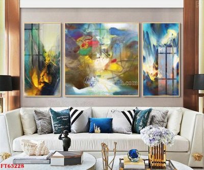 File tranh Tranh treo pha lê gương FT63228 (gốc) in vải canvas