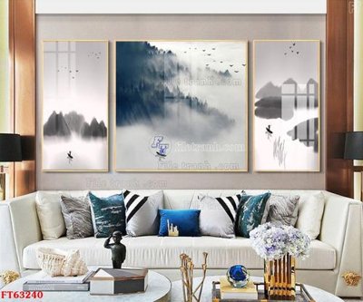 File gốc Tranh treo pha lê gương FT63240 (PNG) không nền chất lượng