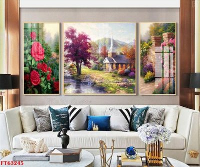 File in trần Tranh treo pha lê gương FT63245 (file gốc) chủ đề vũ trụ