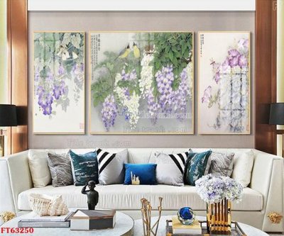 File tranh Tranh treo pha lê gương FT63250 (file gốc) chuẩn màu in