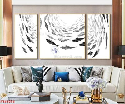 Tải file gốc in lụa Tranh treo pha lê gương FT63256 siêu nét