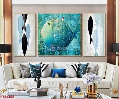 Ảnh gốc Tranh treo pha lê gương FT63258 (độ nét cao) in mica