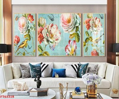 File ảnh Tranh treo pha lê gương FT63318 (gốc) dùng in Pano