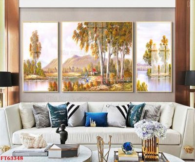 File gốc Tranh treo pha lê gương FT63348 (PNG) không nền chất lượng