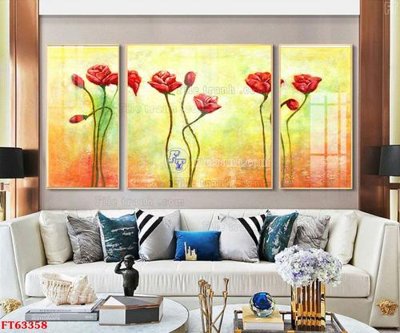 File tranh Tranh treo pha lê gương FT63358 (bản gốc) in lụa 3D