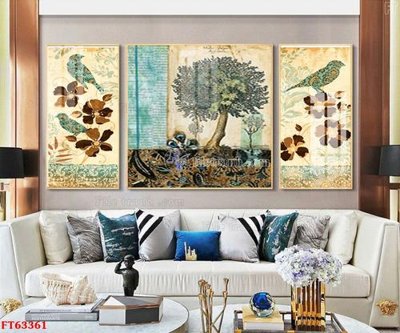 File in mica Tranh treo pha lê gương FT63361 (ảnh gốc) đẹp