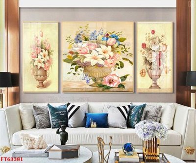 File gốc Tranh treo pha lê gương FT63381 (in lụa) tranh thuận buồm